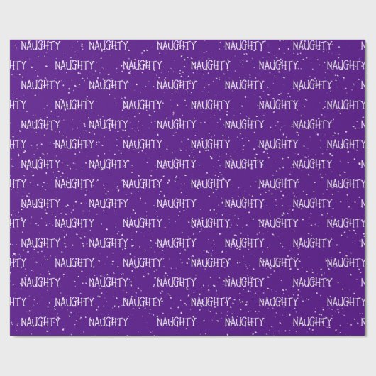 Kerst ONDEUGENDE Tekst met Sneeuwvlokken Cadeaupapier (Vlak)