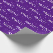 Kerst ONDEUGENDE Tekst met Sneeuwvlokken Cadeaupapier (Hoek)