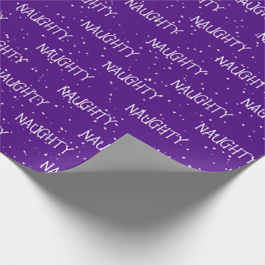 Kerst ONDEUGENDE Tekst met Sneeuwvlokken Cadeaupapier (Hoek)