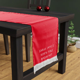 Kerst Ontbijt Rood & Wit Korte Tafelloper