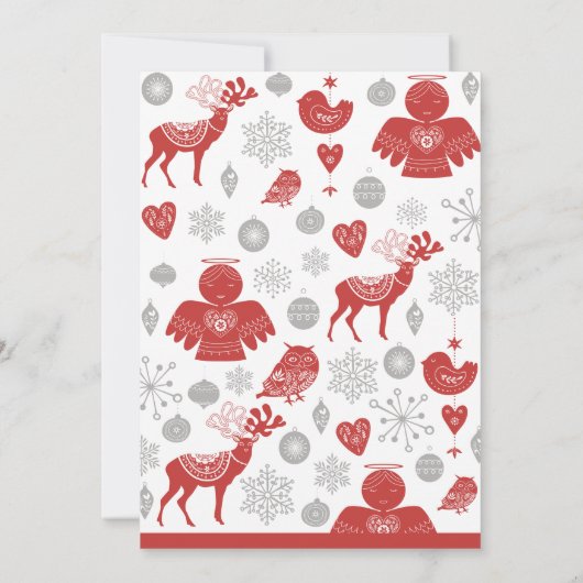 Kerst Ontbijt Uitnodiging Classic Nordic Grey (Achterkant)