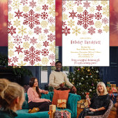 Kerst Ontbijt Uitnodiging Elegante Sneeuwvlokken