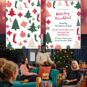 Kerst Ontbijt Uitnodiging Kerstmis Patroon