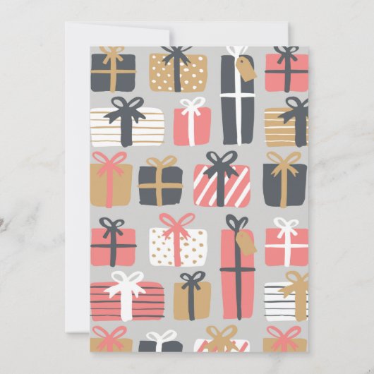 Kerst Ontbijt Uitnodiging Schattigee Cadeaus (Achterkant)