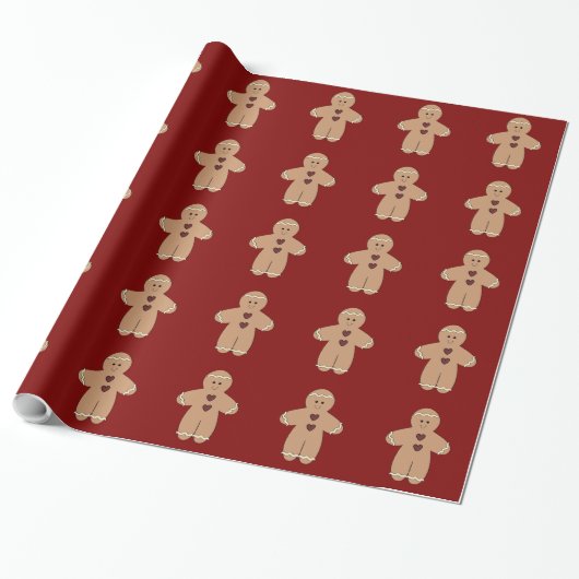 Kerst-ontbijtkoek Cadeaupapier (Uitgerold)
