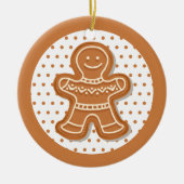 Kerst-ontbijtkoekkoekjes Keramisch Ornament (Voorkant)