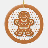 Kerst-ontbijtkoekkoekjes Keramisch Ornament (Achterkant)