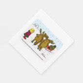 Kerst ontwerp 12 servet (Hoek)