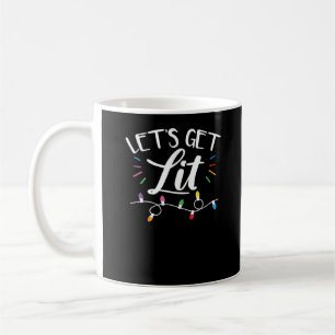 Kerst Ontwerp - Laten we verlicht worden Koffiemok