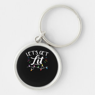 Kerst Ontwerp - Laten we verlicht worden Sleutelhanger