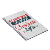 Kerst ontwerp met verlichting notitieboek (Rechterzijde)