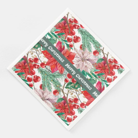 Kerst ontwerp papier servetten (Hoek)