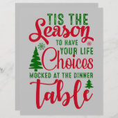 Kerst ontwerp seizoen van keuzes (Voorkant / Achterkant)