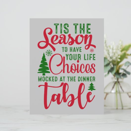 Kerst ontwerp seizoen van keuzes (Staand voorkant)