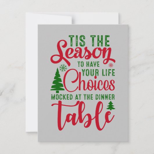 Kerst ontwerp seizoen van keuzes (Voorkant)