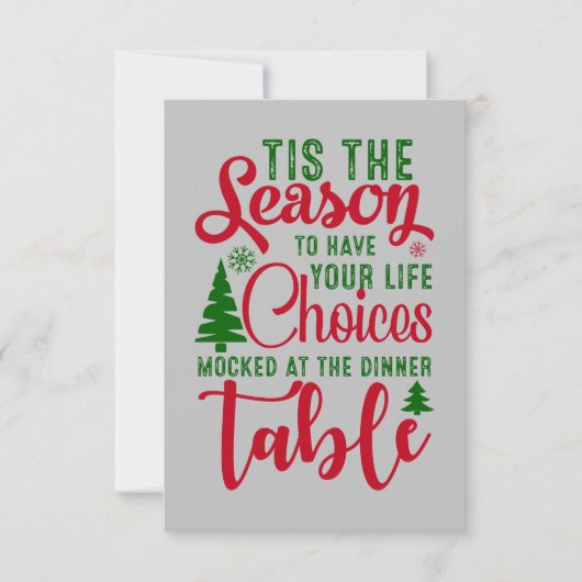 Kerst ontwerp seizoen van keuzes (Voorkant)