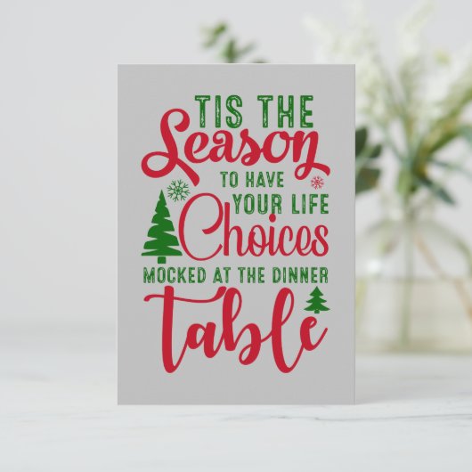 Kerst ontwerp seizoen van keuzes (Staand voorkant)