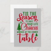 Kerst ontwerp seizoen van keuzes (Voorkant / Achterkant)