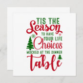 Kerst ontwerp seizoen van keuzes (Voorkant / Achterkant)