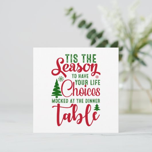 Kerst ontwerp seizoen van keuzes (Staand voorkant)