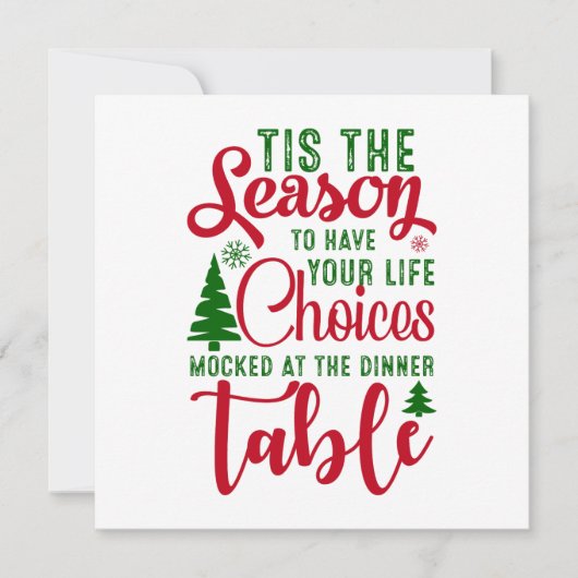 Kerst ontwerp seizoen van keuzes (Voorkant)