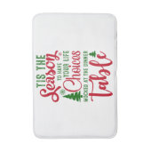 Kerst ontwerp seizoen van keuzes badmat (Voorkant Verticaal)