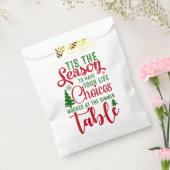 Kerst ontwerp seizoen van keuzes bedankzakje (Gezegeld)