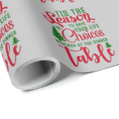 Kerst ontwerp seizoen van keuzes cadeaupapier (Rol Hoek)