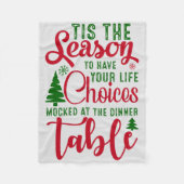 Kerst ontwerp seizoen van keuzes fleece deken (Voorkant)