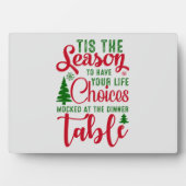 Kerst ontwerp seizoen van keuzes fotoplaat (voorkant)