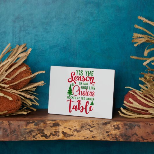 Kerst ontwerp seizoen van keuzes fotoplaat (Zijkant)