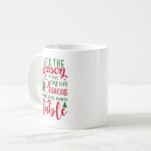 Kerst ontwerp seizoen van keuzes koffiemok (Voorkant links)