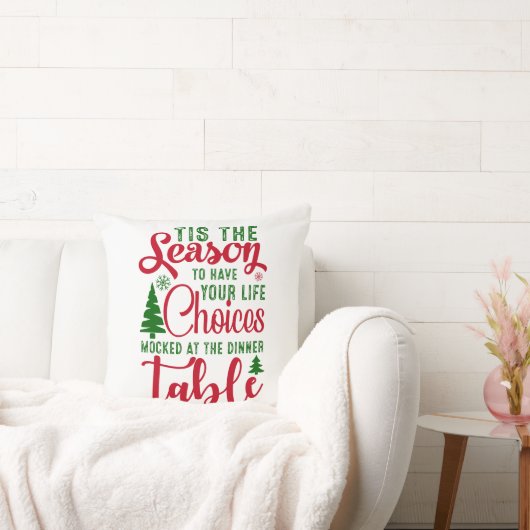 Kerst ontwerp seizoen van keuzes kussen (Bank)