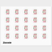 Kerst ontwerp seizoen van keuzes ronde sticker (Vel)