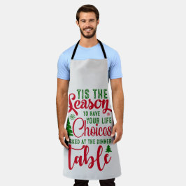 Kerst ontwerp seizoen van keuzes schort