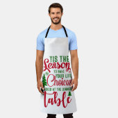 Kerst ontwerp seizoen van keuzes schort (Gedragen)