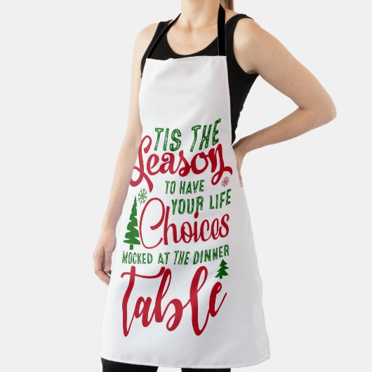 Kerst ontwerp seizoen van keuzes schort (Insitu)