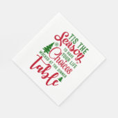 Kerst ontwerp seizoen van keuzes servet (Hoek)