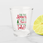 Kerst ontwerp seizoen van keuzes shot glas (Voorkant)