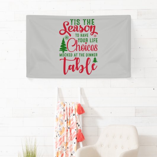 Kerst ontwerp seizoen van keuzes spandoek (Insitu)