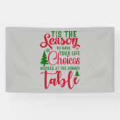 Kerst ontwerp seizoen van keuzes spandoek (Horizontaal)