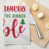 Kerst ontwerp seizoen van keuzes theedoek (Quarter Fold)