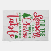 Kerst ontwerp seizoen van keuzes theedoek (Horizontaal)