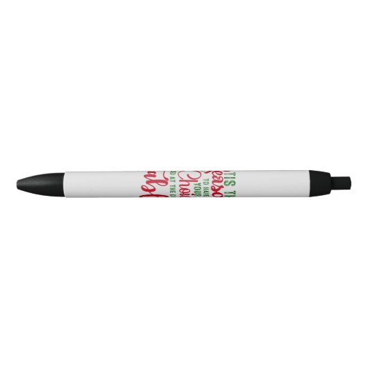 Kerst ontwerp seizoen van keuzes zwarte inkt pen (Voorkant)