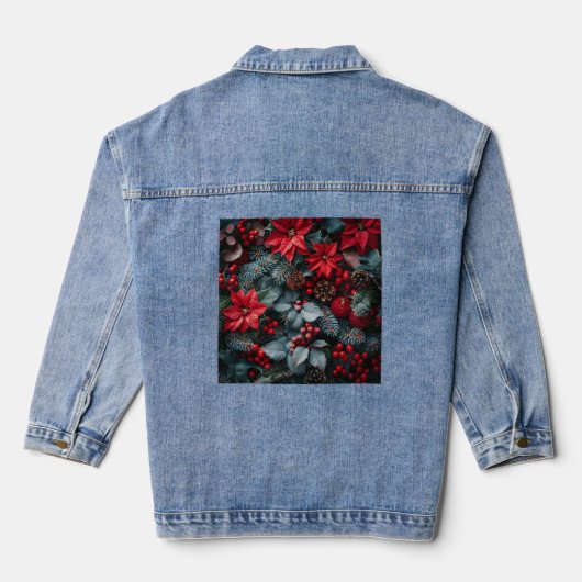 Kerst Ontwerper Denim Jas Denim Jacket (Achterkant)