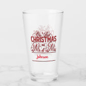 Kerst Onze eerste kerst Mr. & Mrs Mokken Glas (Achterkant)