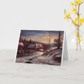 Kerst op de boerderij kaart (Gele Bloem)