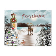 Kerst op de Lake Photo Card