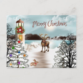 Kerst op de Lake Photo Card Feestdagenkaart