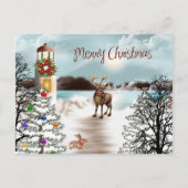 Kerst op de Lake Photo Card Feestdagenkaart (Voorkant)